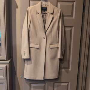 Banana Republic Tan Wool Blend Midi Coat
